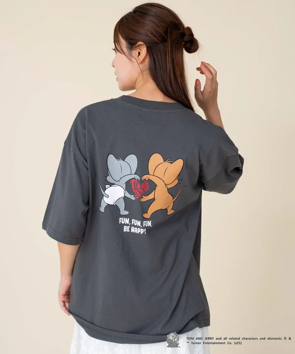 WEGO TOM & JERRY 印花短袖T恤