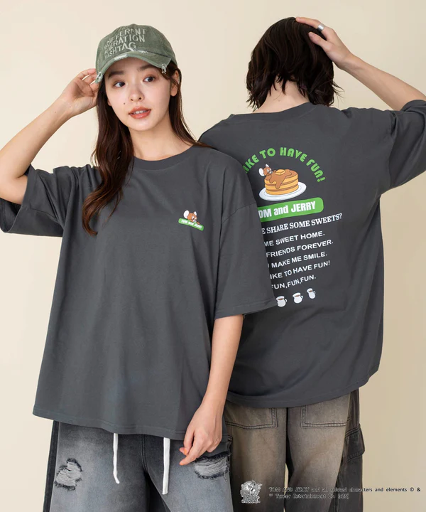 WEGO TOM & JERRY 印花短袖T恤