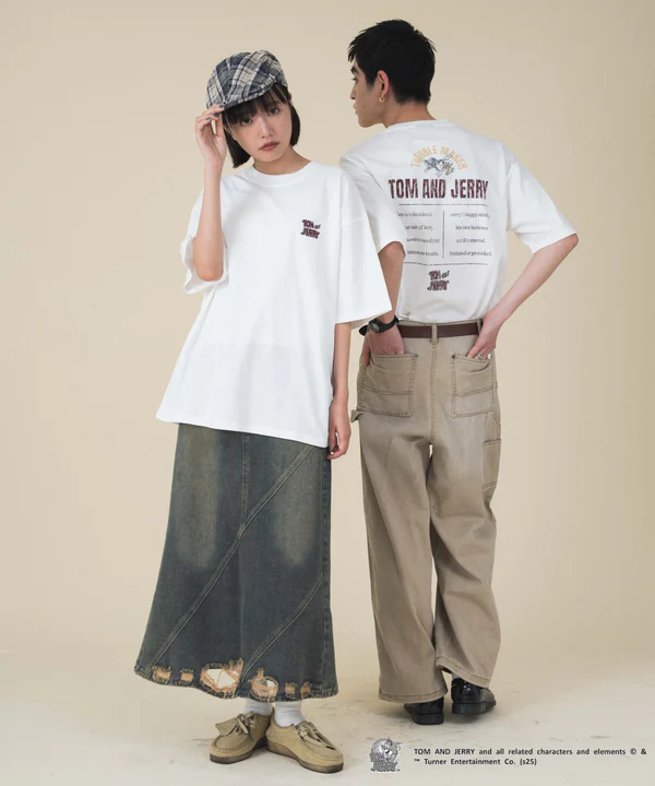 WEGO TOM & JERRY 印花短袖T恤