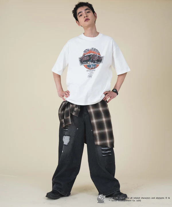 WEGO TOM & JERRY 印花短袖T恤