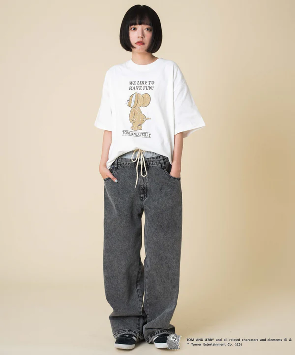 WEGO TOM & JERRY 印花短袖T恤