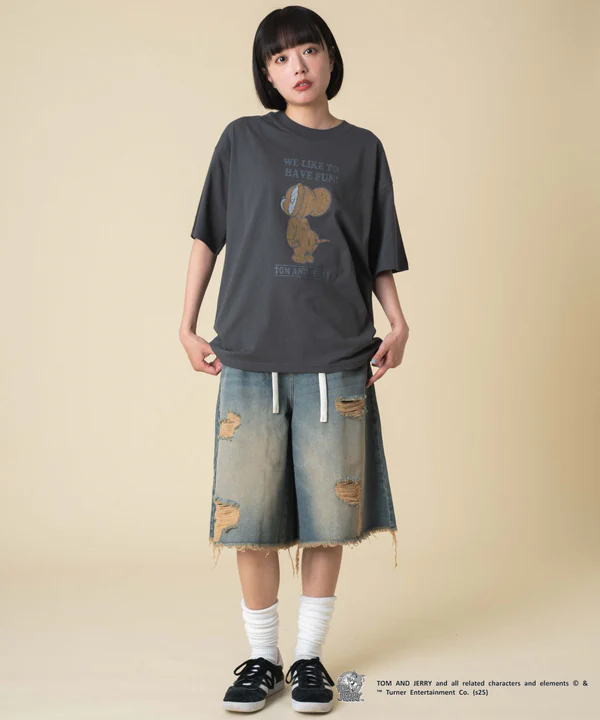 WEGO TOM & JERRY 印花短袖T恤