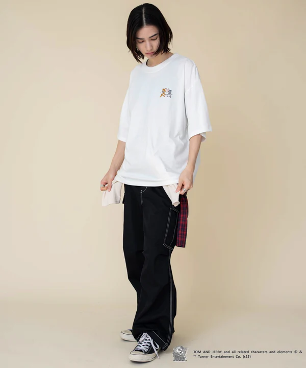 WEGO TOM & JERRY 印花短袖T恤