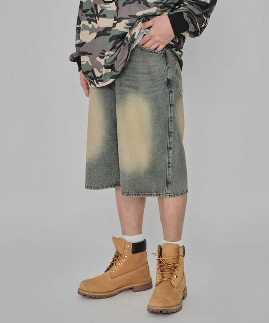 WEGO baggy denim shorts 寬版牛仔短褲