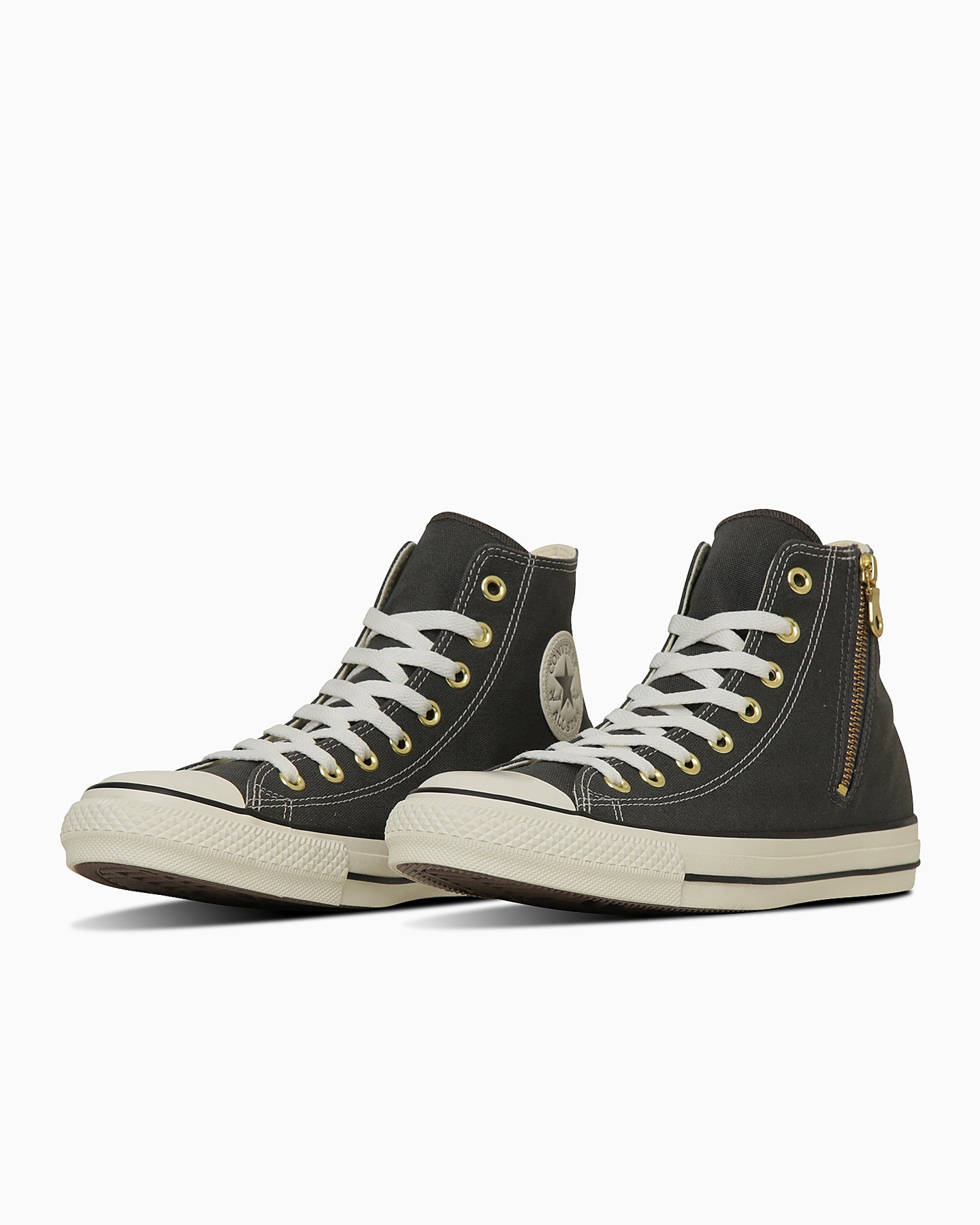 日本限定 CONVERSE ALL STAR GOLDZIP HI 金色拉鍊高筒帆布鞋