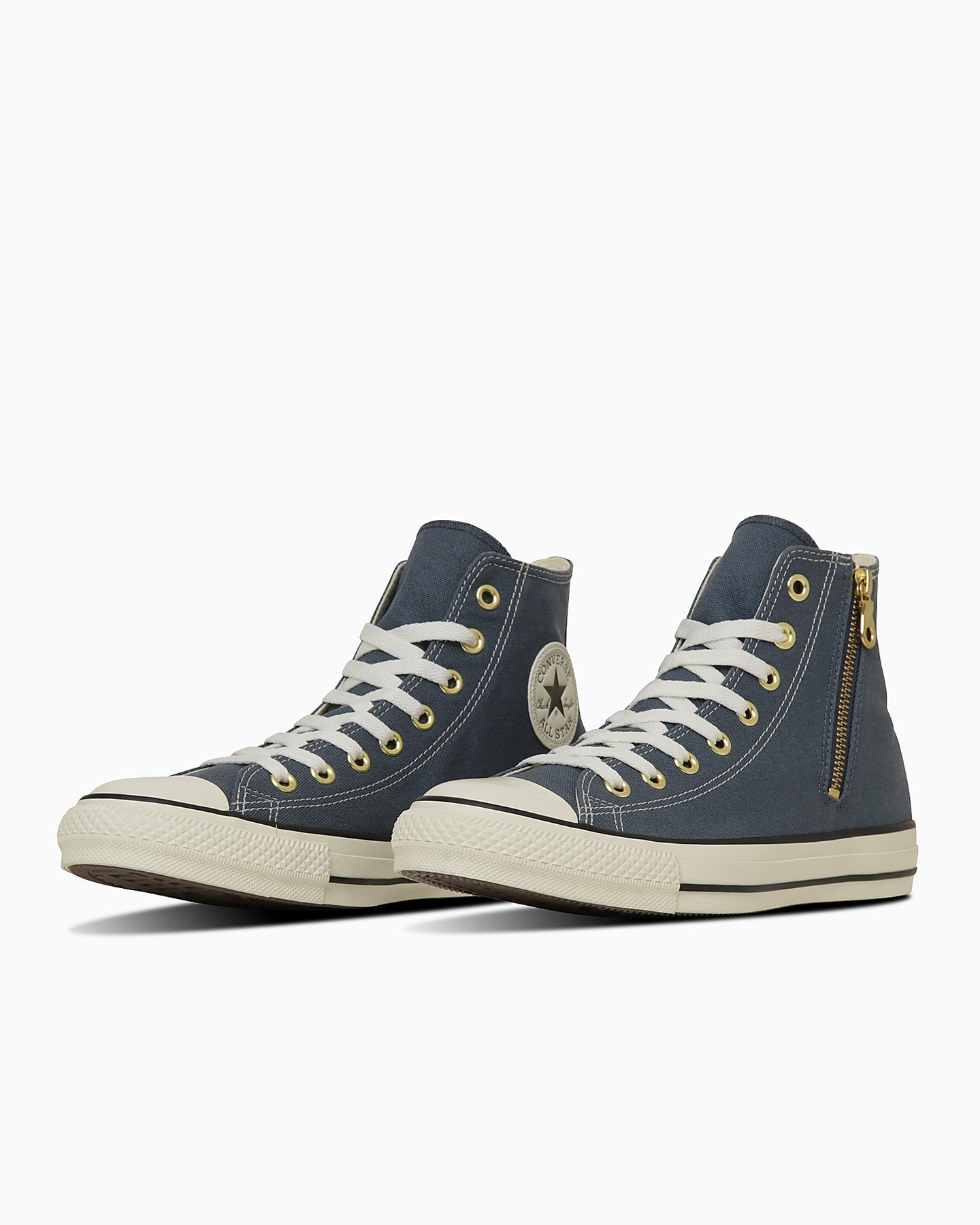 日本限定 CONVERSE ALL STAR GOLDZIP HI 金色拉鍊高筒帆布鞋