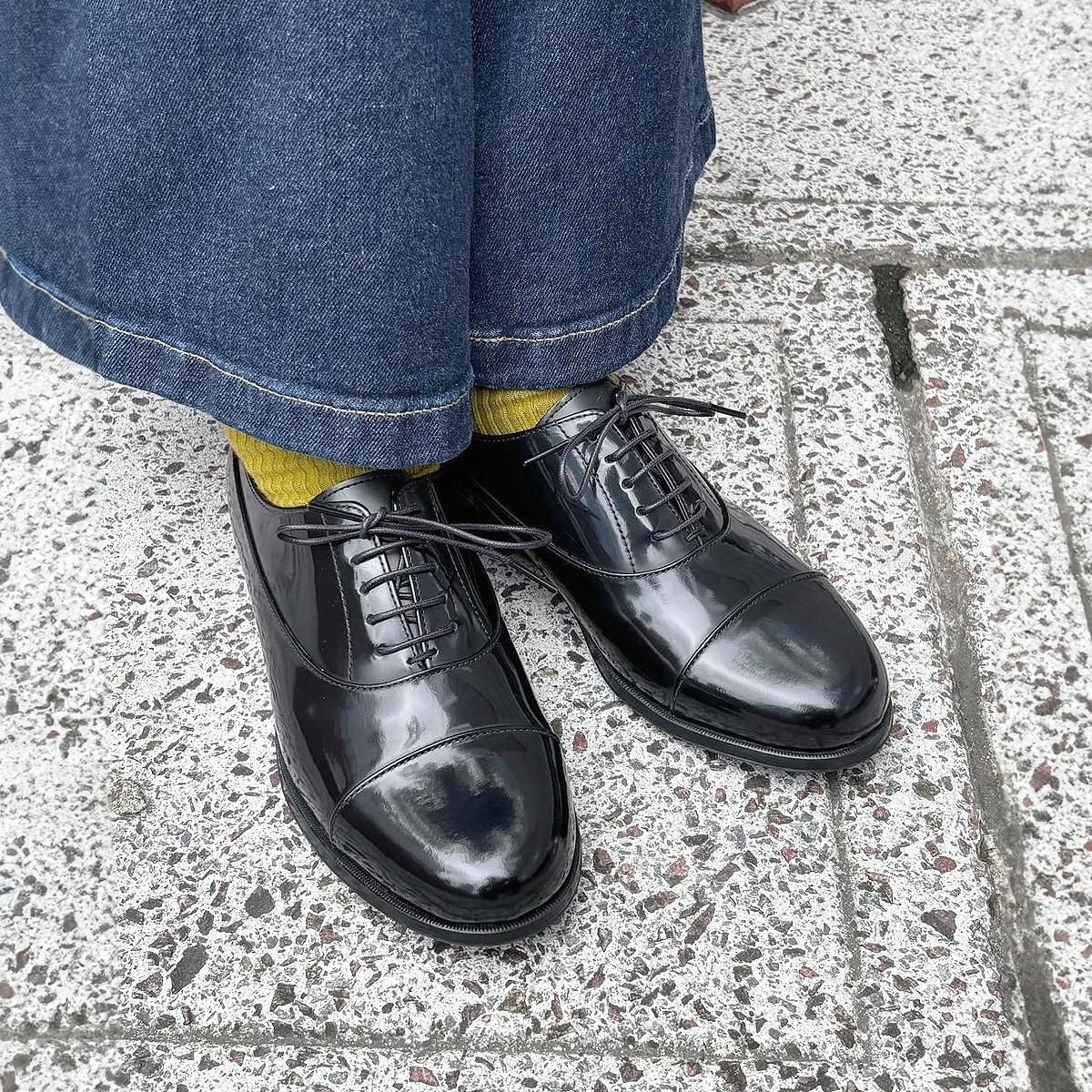 日本製HARUTA Balmoral 經典綁帶皮鞋 #500