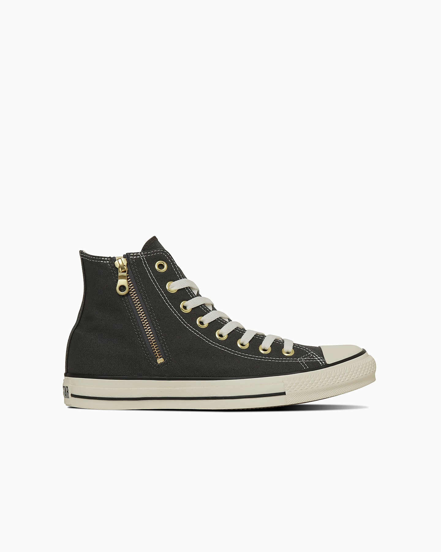日本限定 CONVERSE ALL STAR GOLDZIP HI 金色拉鍊高筒帆布鞋