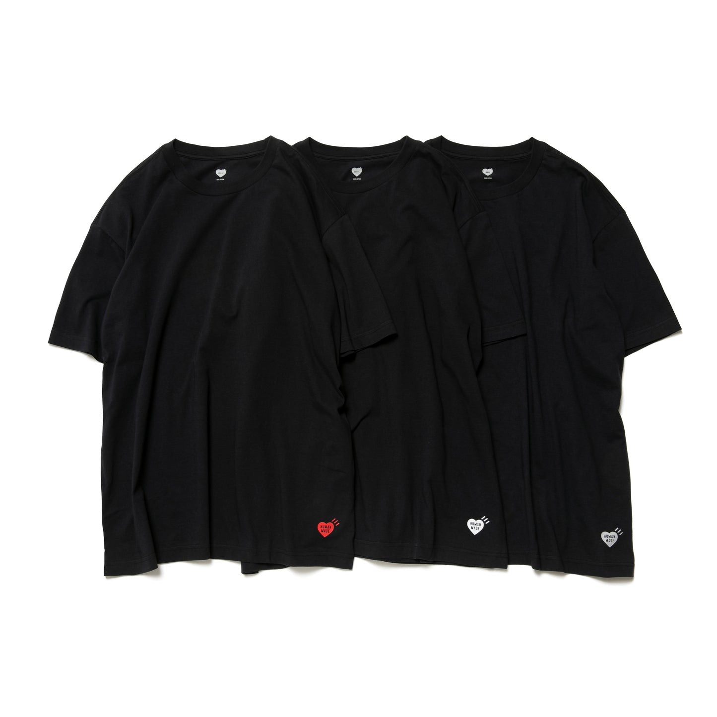 HUMAN MADE 3 件裝經典T恤上衣組合 3-PACK T-SHIRT SET