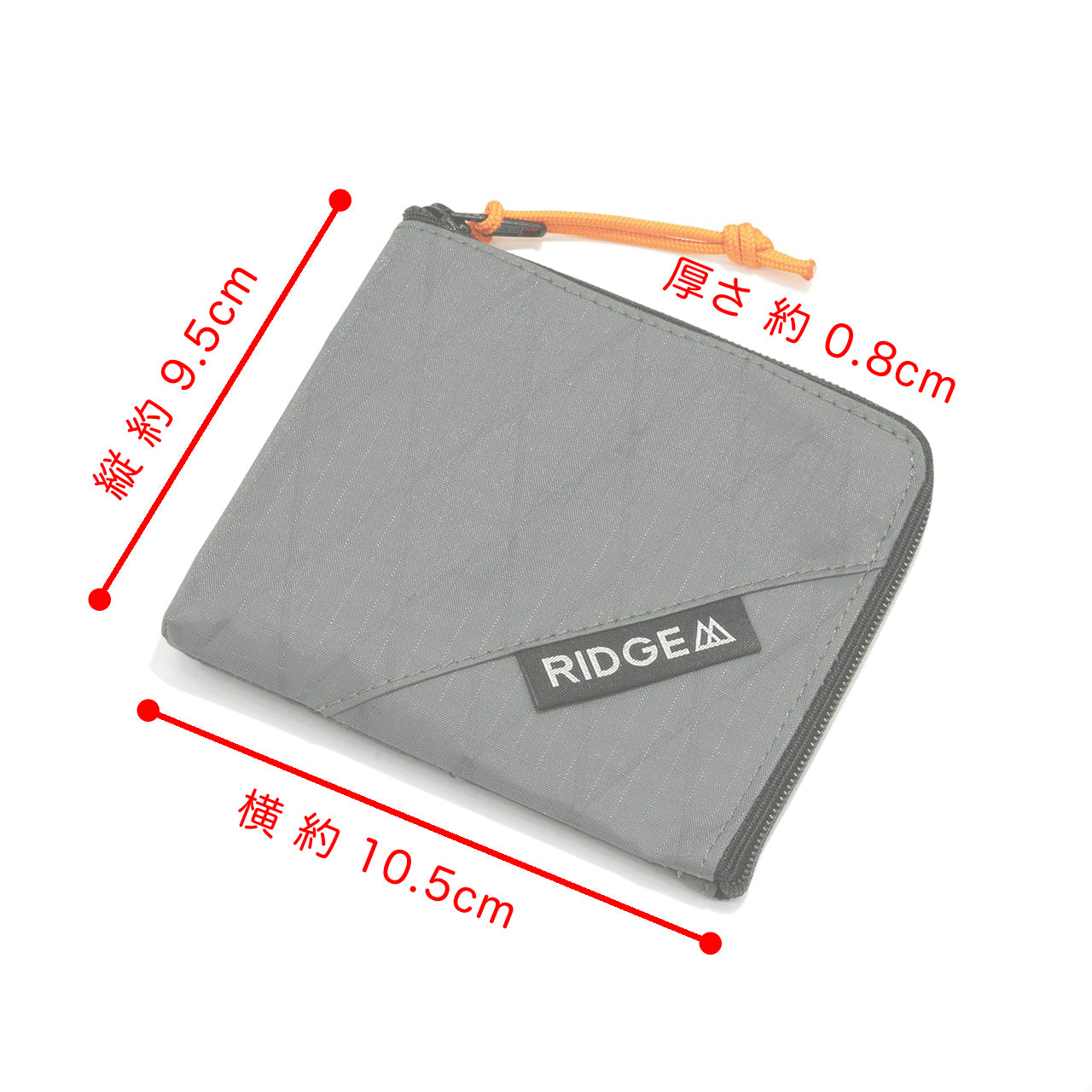 RIDGE MOUNTAIN GEAR R ZIP WLT 拉鍊零錢包