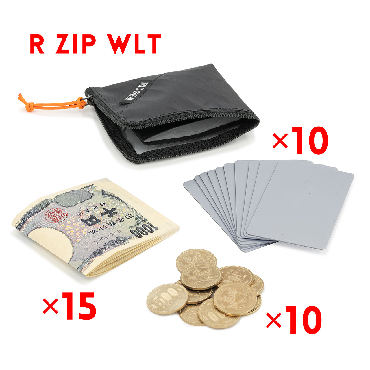 RIDGE MOUNTAIN GEAR R ZIP WLT 拉鍊零錢包