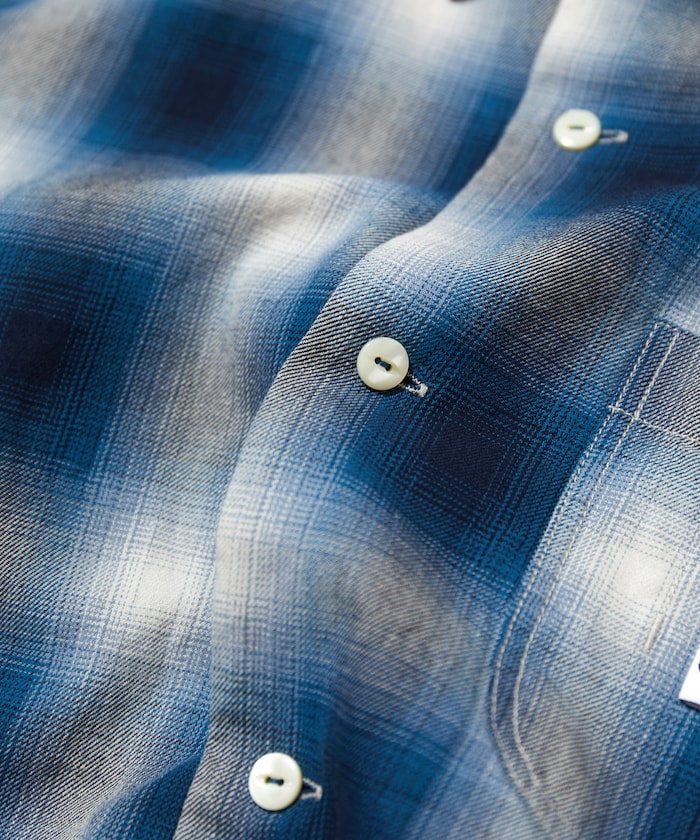 CAHLUMN 口袋格紋襯衫