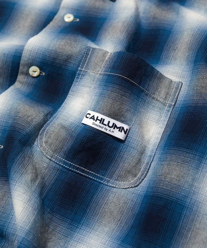 CAHLUMN 口袋格紋襯衫