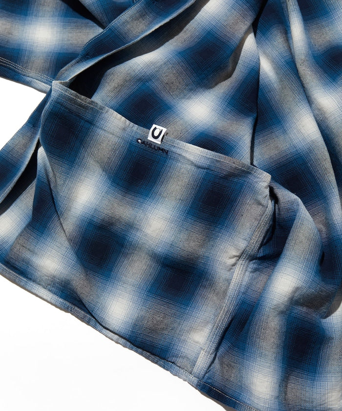 CAHLUMN 口袋格紋襯衫