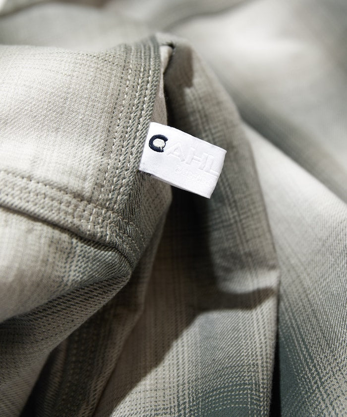 CAHLUMN 口袋格紋襯衫