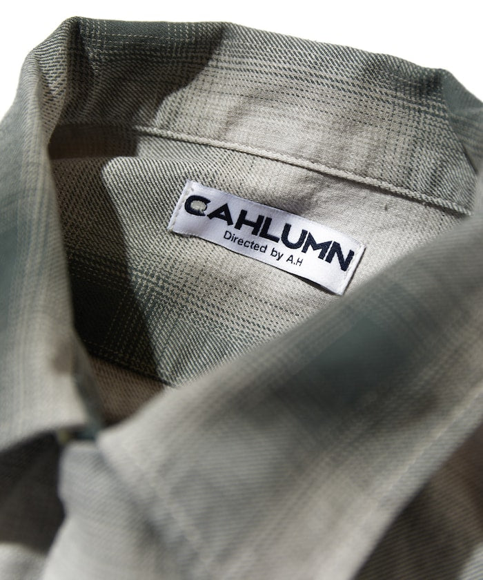 CAHLUMN 口袋格紋襯衫