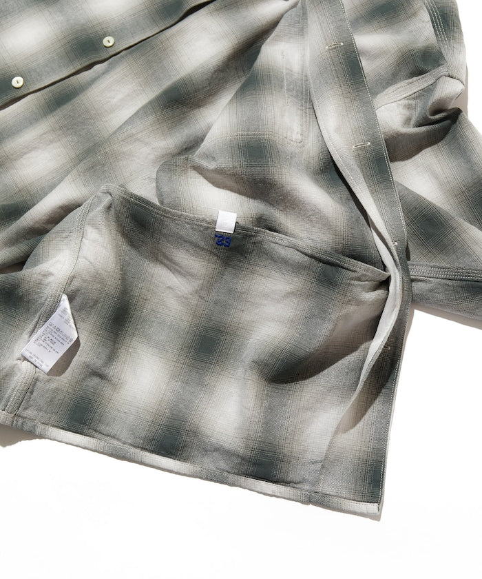 CAHLUMN 口袋格紋襯衫