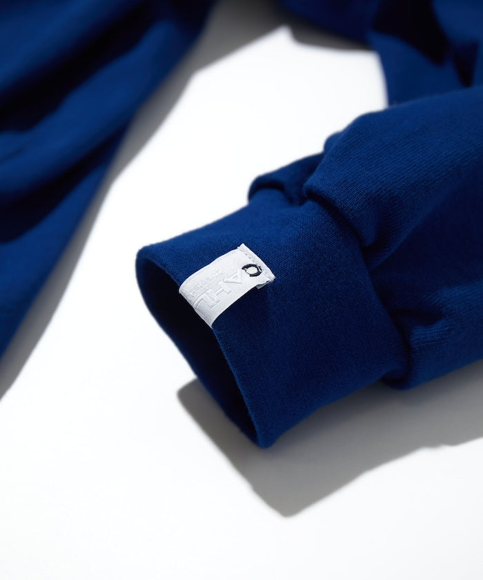 CAHLUMN Heavy weight Jersey Mock Neck L/S Print Tee厚磅棉質長袖logo大學T