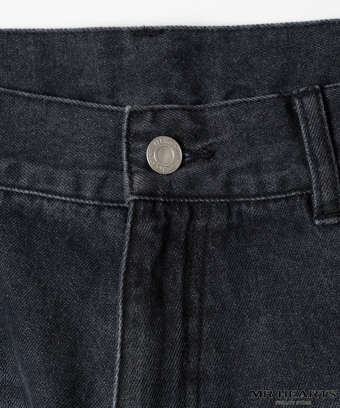 MR HEARTS VINTAGE WASH WIDE STRAIGHT DENIM 復古水洗牛仔褲