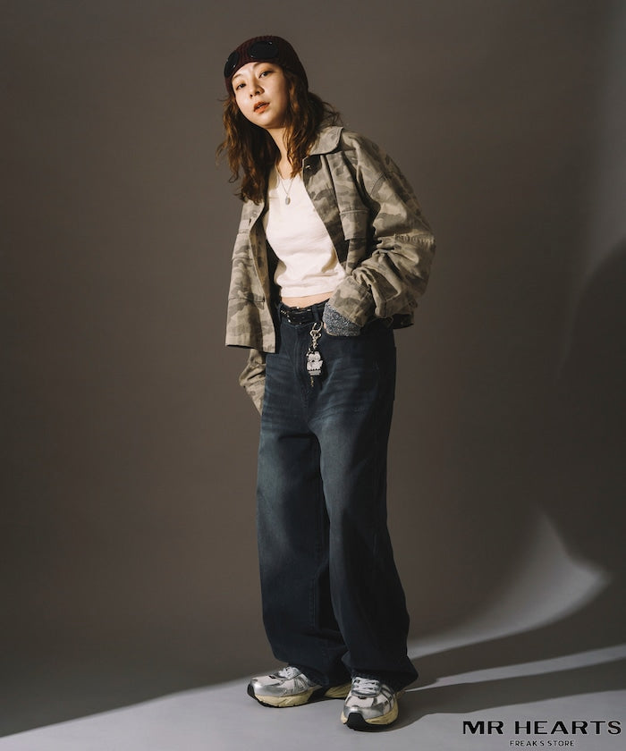 MR HEARTS VINTAGE WASH WIDE STRAIGHT DENIM 復古水洗牛仔褲