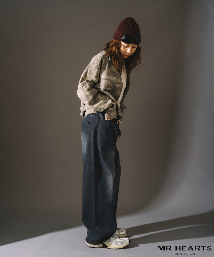 MR HEARTS VINTAGE WASH WIDE STRAIGHT DENIM 復古水洗牛仔褲