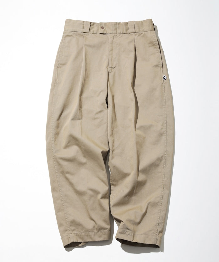 CAHLUMN TC Twill 1 Tuck Pants 斜紋布單摺長褲