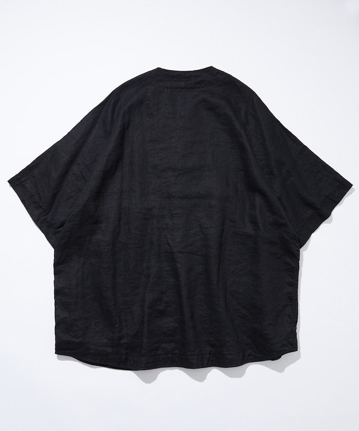 CAHLUMN Linen Baseball Shirt 亞麻短袖棒球衫
