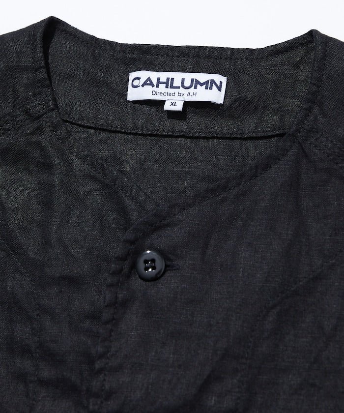 CAHLUMN Linen Baseball Shirt 亞麻短袖棒球衫