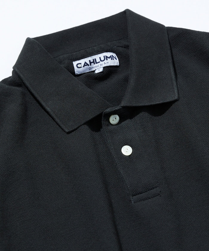 CAHLUMN Over dye Polo Shirt 品牌標誌POLO衫