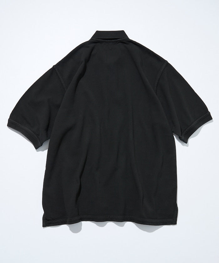 CAHLUMN Over dye Polo Shirt 品牌標誌POLO衫