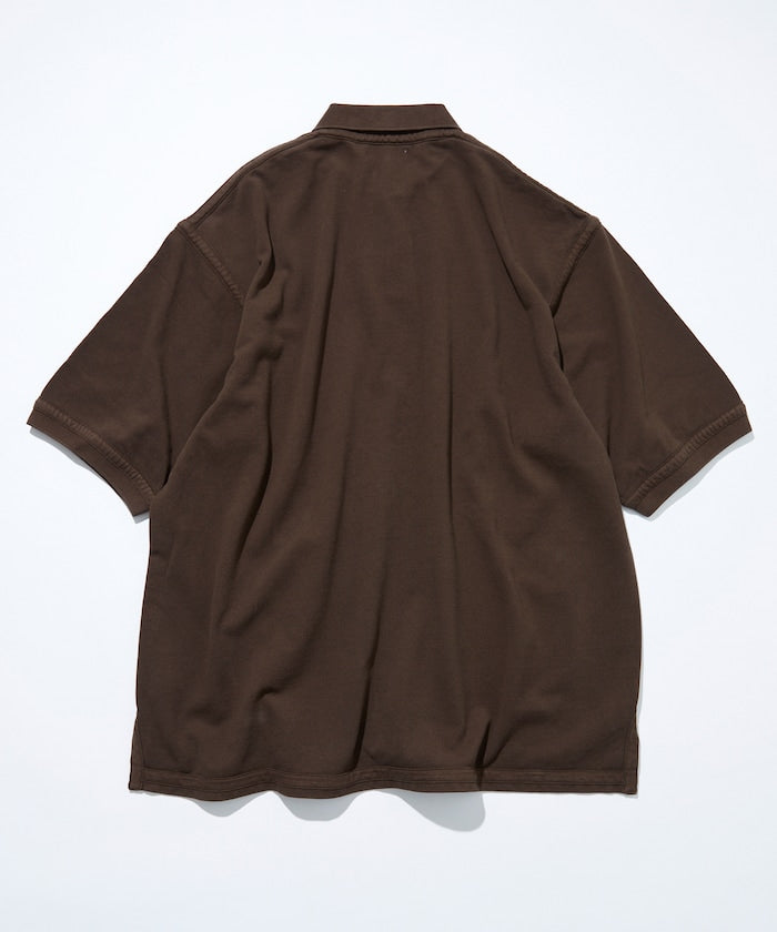 CAHLUMN Over dye Polo Shirt 品牌標誌POLO衫