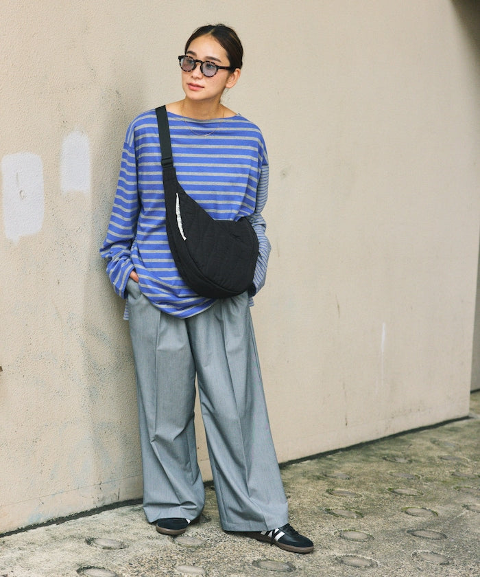 WEEKEND(ER)×FREAK'S STORE 獨家設計半月絎縫斜背包