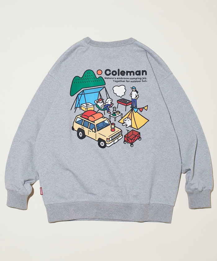 特價 Coleman ×Matsui × FREAK'S STORE 聯名露營主題圓領大學T-matsui camp