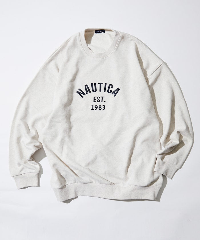 特價 NAUTICA 字母Logo 圓領大學T Felt Patch Arch Logo Crewneck Sweatshirt
