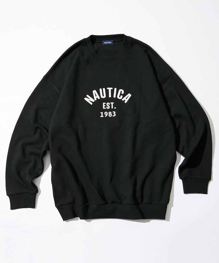 特價 NAUTICA 字母Logo 圓領大學T Felt Patch Arch Logo Crewneck Sweatshirt