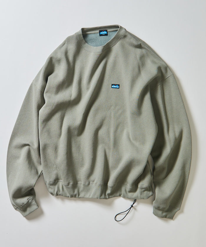 特價 KAVU×FREAK'S STORE 限量寬版圓領抽繩大學T