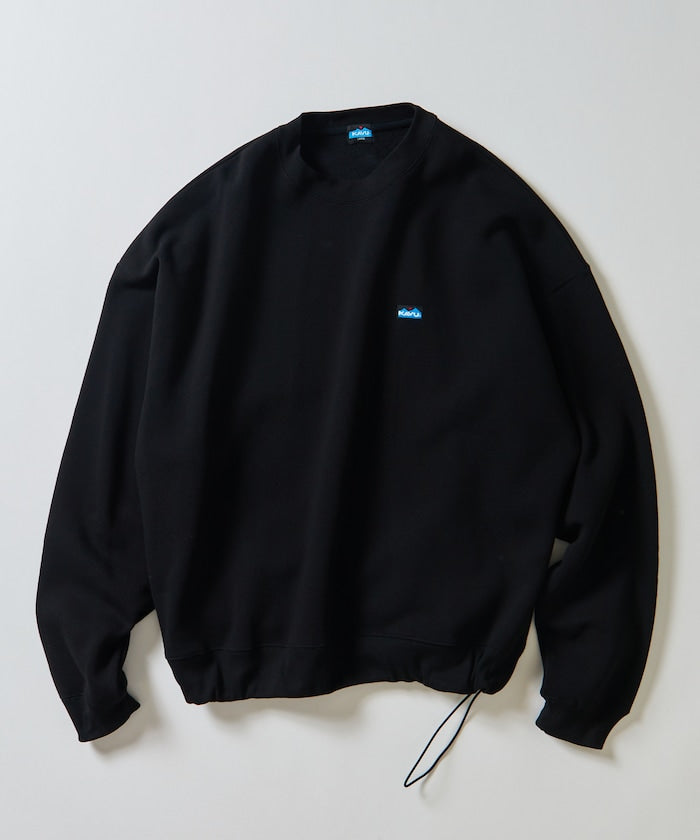 特價 KAVU×FREAK'S STORE 限量寬版圓領抽繩大學T
