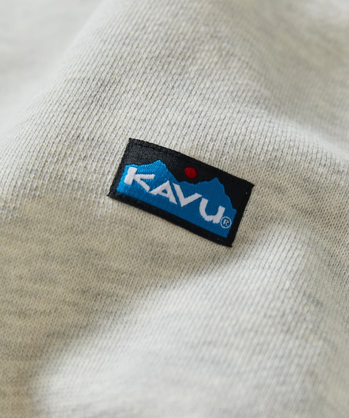 特價 KAVU×FREAK'S STORE 限量寬版圓領抽繩大學T