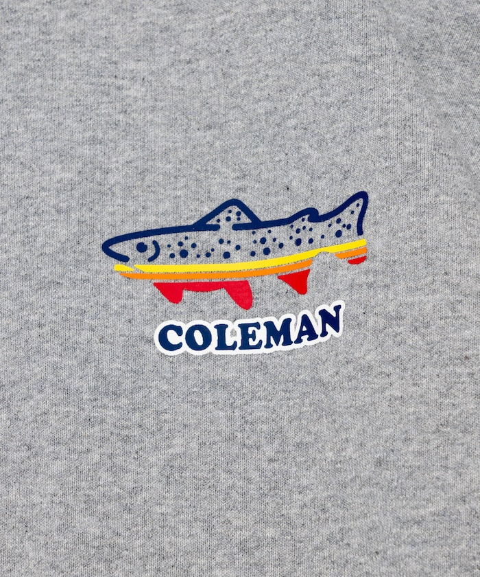 Coleman 獨家設計釣具主題圓領大學T