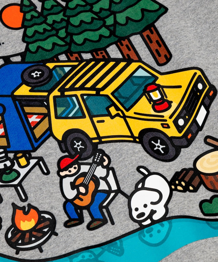 Coleman × Matsui × FREAK'S STORE 聯名款限定圓領大學T-Lake Side Camp