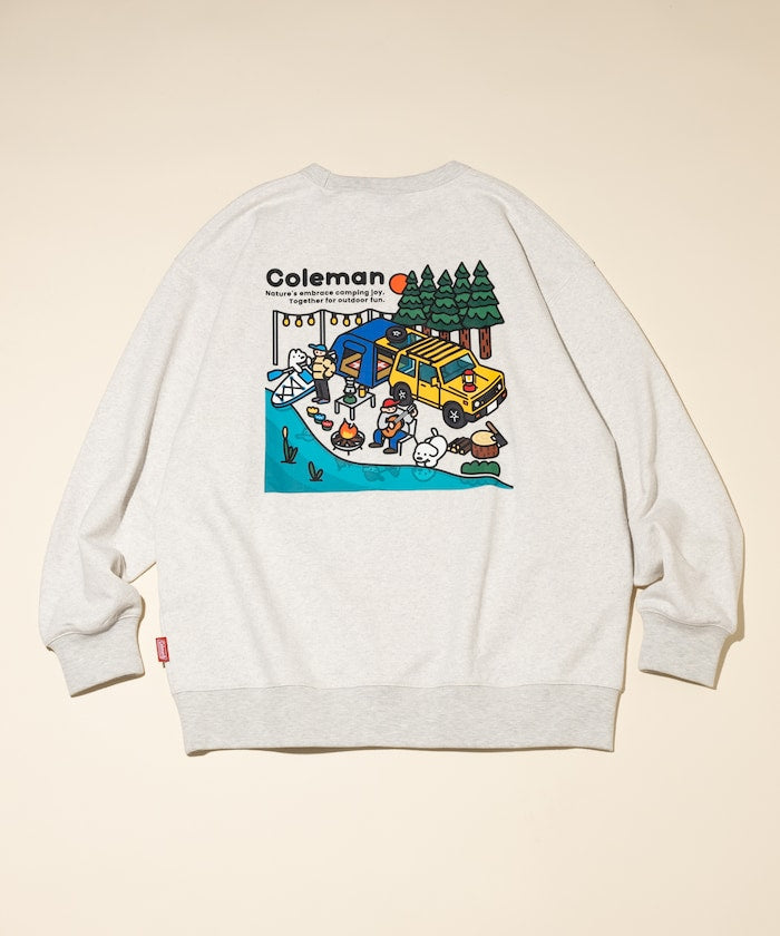 Coleman × Matsui × FREAK'S STORE 聯名款限定圓領大學T-Lake Side Camp