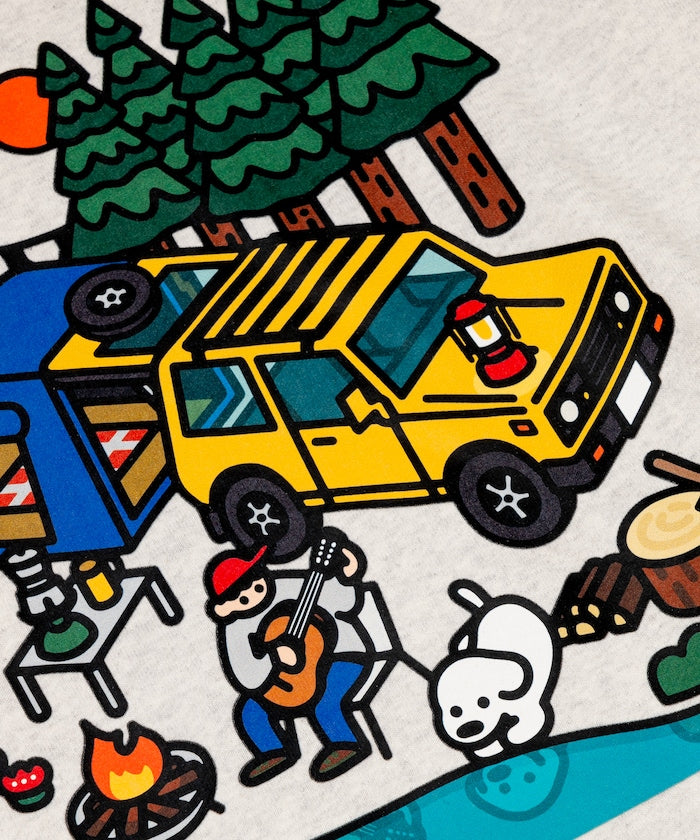 Coleman × Matsui × FREAK'S STORE 聯名款限定圓領大學T-Lake Side Camp