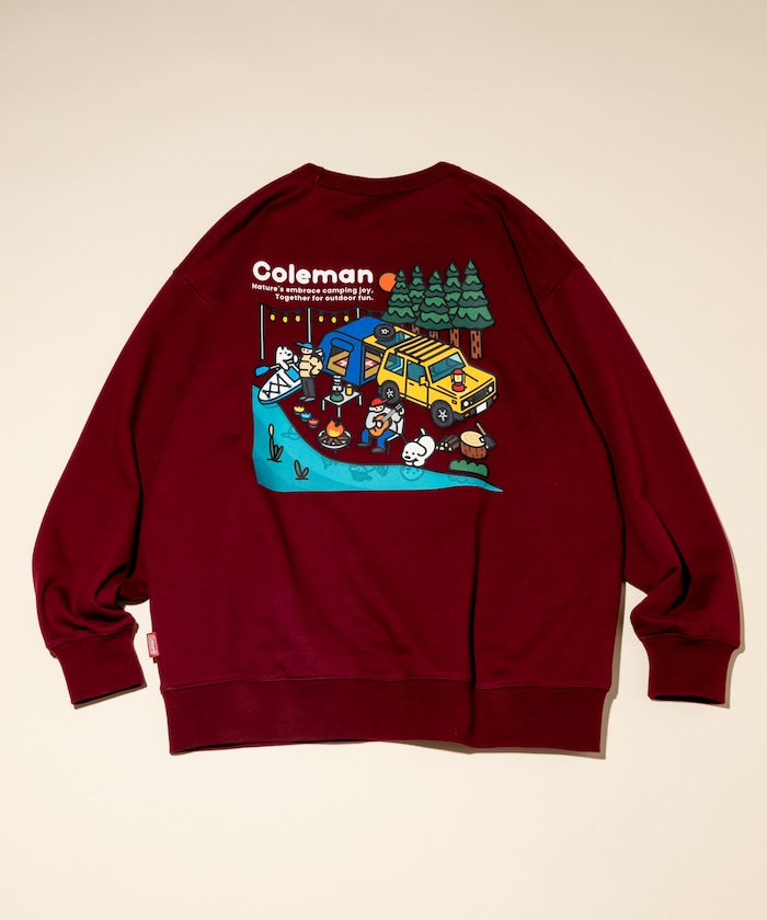 Coleman × Matsui × FREAK'S STORE 聯名款限定圓領大學T-Lake Side Camp