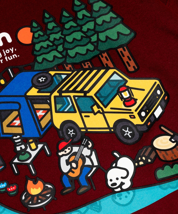 Coleman × Matsui × FREAK'S STORE 聯名款限定圓領大學T-Lake Side Camp