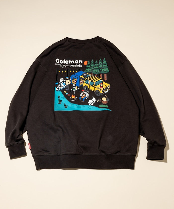 Coleman × Matsui × FREAK'S STORE 聯名款限定圓領大學T-Lake Side Camp