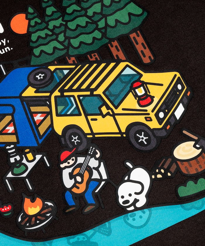 Coleman × Matsui × FREAK'S STORE 聯名款限定圓領大學T-Lake Side Camp