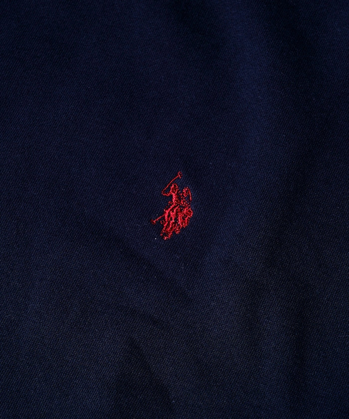 U.S. POLO ASSN. X PUBLUX 獨家設計刺繡Logo加絨圓領大學T