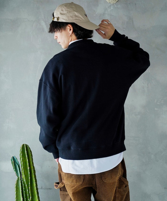 U.S. POLO ASSN. X PUBLUX 獨家設計刺繡Logo加絨圓領大學T