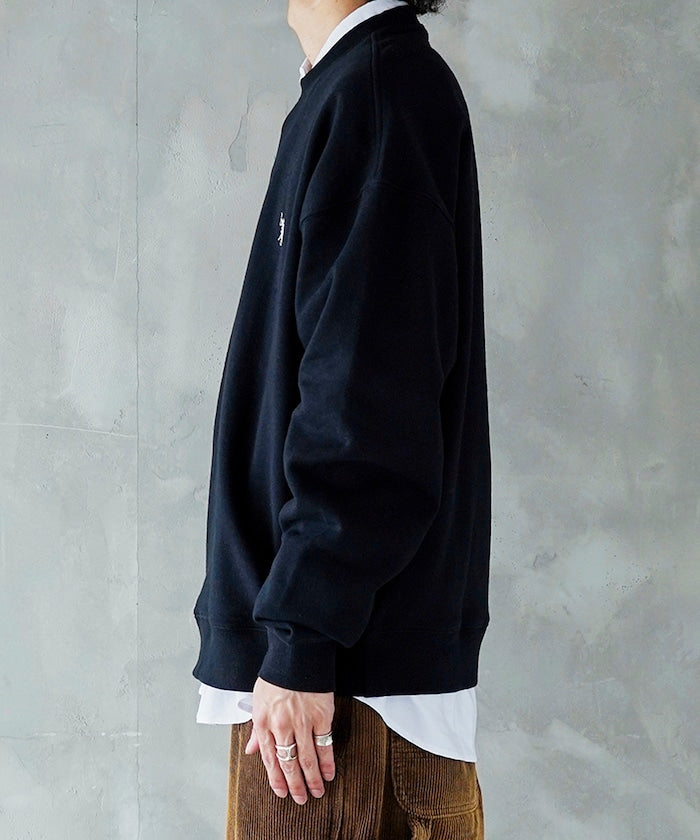 U.S. POLO ASSN. X PUBLUX 獨家設計刺繡Logo加絨圓領大學T