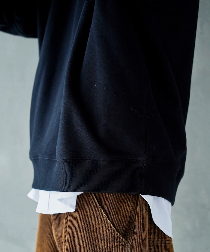 U.S. POLO ASSN. X PUBLUX 獨家設計刺繡Logo加絨圓領大學T